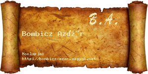 Bombicz Azár névjegykártya